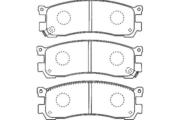 KAVO PARTS stabdžių trinkelių rinkinys, diskinis stabdys BP-4552